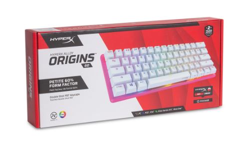 картинка Клавиатура игровая HyperX Alloy Origins 60 572Y6AA#ACB розовый от интернет-магазина itsklad.kz