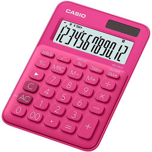 картинка Калькулятор настольный CASIO MS-20UC-RD-W-EC от интернет-магазина itsklad.kz