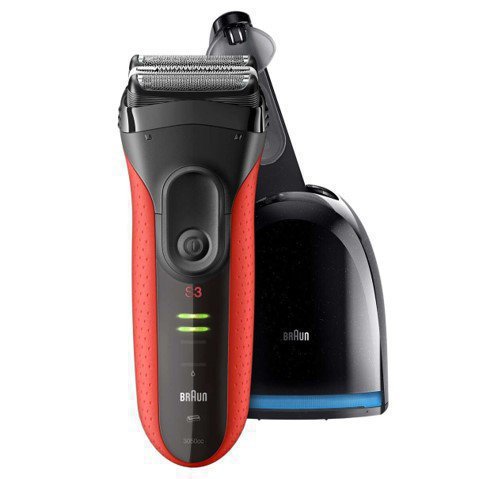 картинка Бритва мужская сеточная Braun 3050cc red от интернет-магазина itsklad.kz