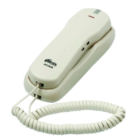 картинка Телефон проводной Ritmix RT-003 белый от интернет-магазина itsklad.kz