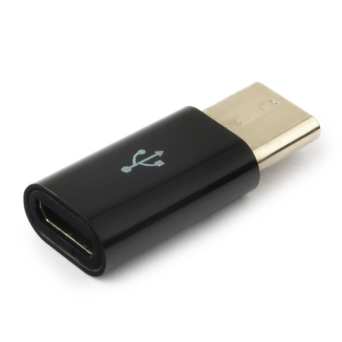 картинка Переходник USB Cablexpert A-USB2-CMmF-01, USB Type-C (папа) - Micro USB (мама), пакет от интернет-магазина itsklad.kz
