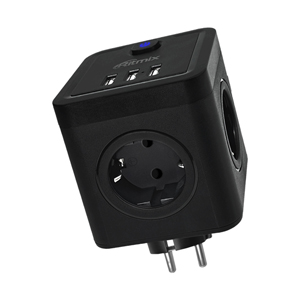 картинка Сетевой фильтр Ritmix RM-043 черный от интернет-магазина itsklad.kz