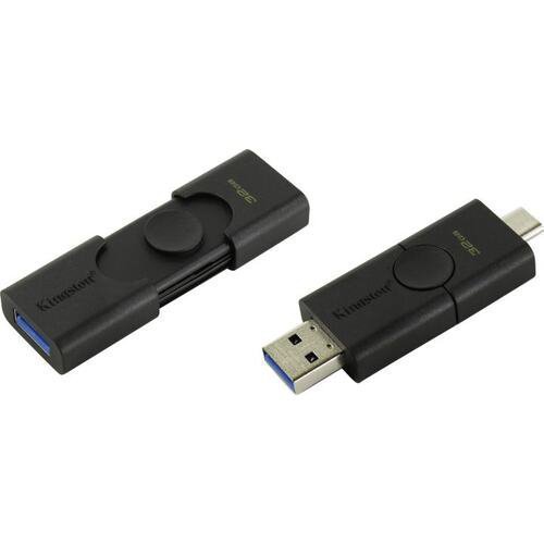 картинка USB Флеш 32GB 3.2G1 Kingston DTDE/32GB Type-C черный от интернет-магазина itsklad.kz
