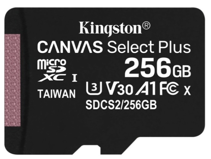 картинка Карта памяти MicroSD 256GB Class 10 UHS-I Kingston SDCS2/256GBSP от интернет-магазина itsklad.kz
