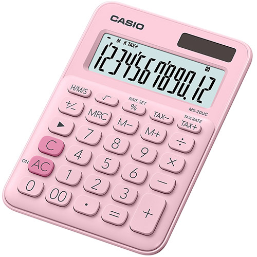 картинка Калькулятор настольный CASIO MS-20UC-PK-W-UC от интернет-магазина itsklad.kz