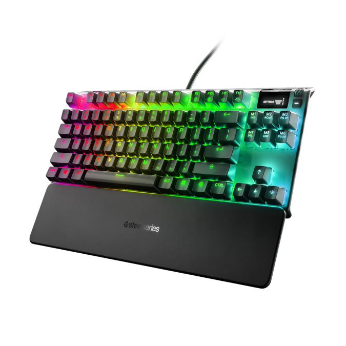 картинка Клавиатура игровая Steelseries  Apex 7 TKL (Red Switch) US 64646 черный  от интернет-магазина itsklad.kz