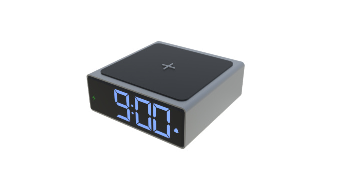 картинка Часы-будильник с беспроводной зарядкой Ritmix RRC-900Qi от интернет-магазина itsklad.kz