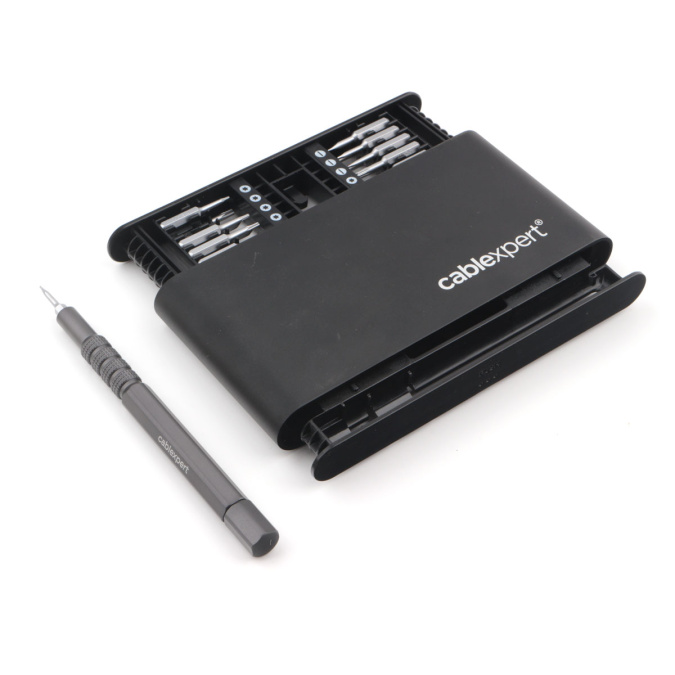 картинка Отвертка с набором бит Cablexpert TK-SD-09R (21 предмет) от интернет-магазина itsklad.kz
