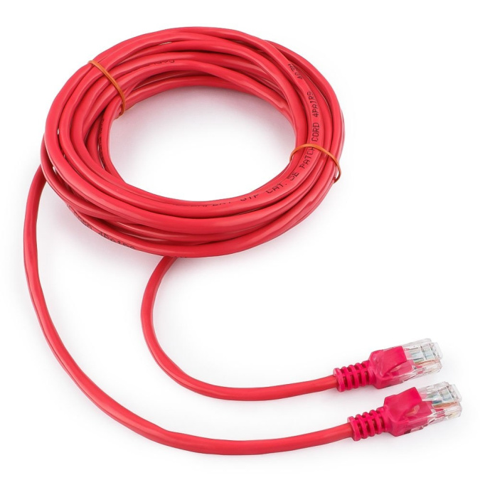 картинка Патч-корд UTP Cablexpert PP12-5M/RO кат.5e, 5м, литой, многожильный (розовый) от интернет-магазина itsklad.kz