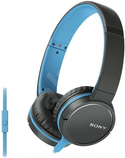 Наушники-гарнитура проводные Sony MDR-ZX660AP синий