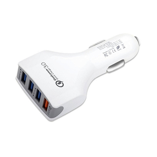 картинка Зарядное устройство автомобильное Cablexpert MP3A-UC-CAR18,12V->5V 4-USB, поддержка quick charge 3.0 от интернет-магазина itsklad.kz