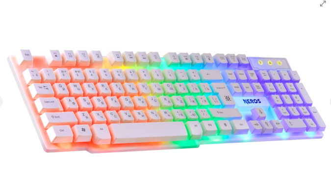 картинка Клавиатура игровая Defender Neros GK-147 RU, белый от интернет-магазина itsklad.kz