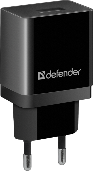 картинка Зарядное устройство сетевое Defender EPA-10, 1хUSB, 5V/2.1А, черный от интернет-магазина itsklad.kz
