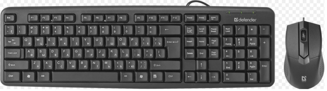 картинка Комплект проводной клавиатура+мышь Defender Dakota C-270 RU, черный от интернет-магазина itsklad.kz