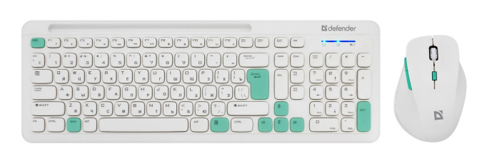 картинка Комплект беспроводной клавиатура+мышь Defender Cerrato C-978 RU черный от интернет-магазина itsklad.kz