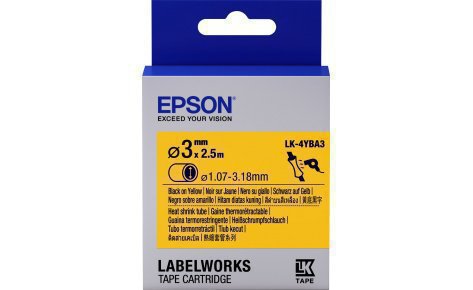Лента Epson C53S654905 Tape - LK4YBA3 HST Blk/Yell d3/2,5