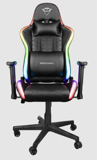 картинка Игровое кресло Trust GXT 716 Rizza RGB LED Resto черный от интернет-магазина itsklad.kz