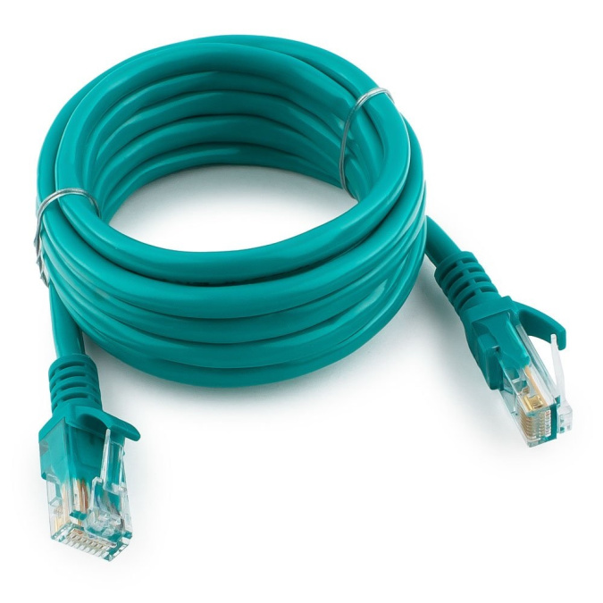 картинка Патч-корд UTP Cablexpert PP12-2M/G кат.5e, 2м, литой, многожильный (зелёный) от интернет-магазина itsklad.kz