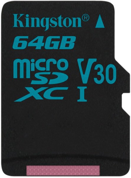 Карта памяти MicroSD 64GB Class 10 U3 Kingston SDCG2/64GBSP