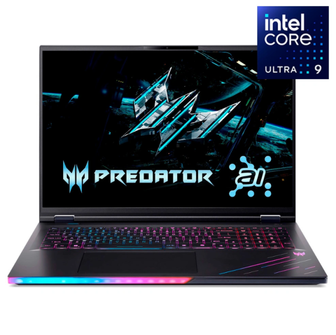 картинка Ноутбук игровой Acer Predator Helios Neo 18 AI PHN18-72-9165 черный от интернет-магазина itsklad.kz