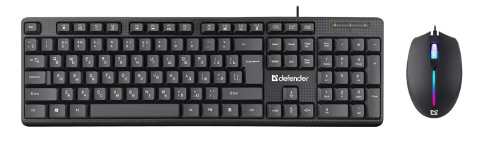 картинка Комплект проводной клавиатура+мышь Defender Triumph C-991 RU черный от интернет-магазина itsklad.kz