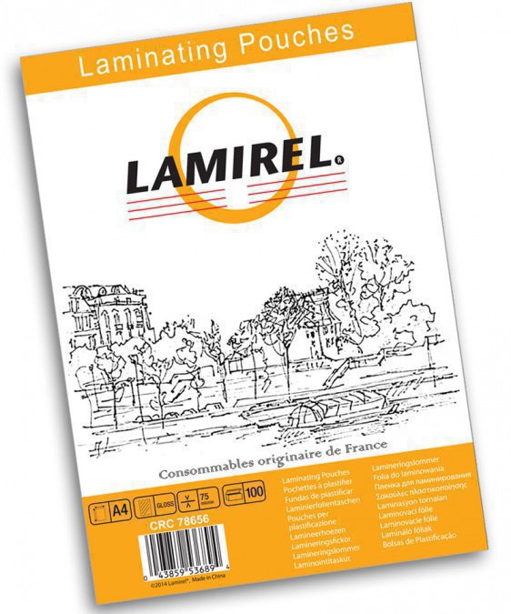 картинка Пленка для ламинирования Fellowes Lamirel А4, 75мкм, 100 шт.	 от интернет-магазина itsklad.kz