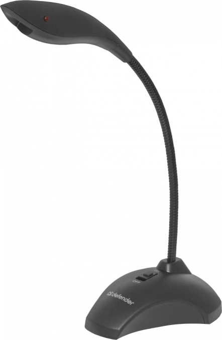 Микрофон компьютерный Defender MIC-115 черный, кабель 1,7 м