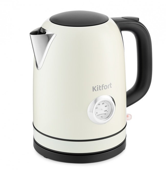 картинка Электрический чайник Kitfort KT-683-3 бежевый от интернет-магазина itsklad.kz