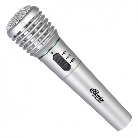картинка Микрофон вокальный Ritmix RWM-100 черный от интернет-магазина itsklad.kz