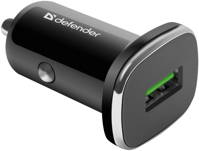 картинка Зарядное устройство автомобильное Defender UCA-91 USB QC3.0 черный от интернет-магазина itsklad.kz