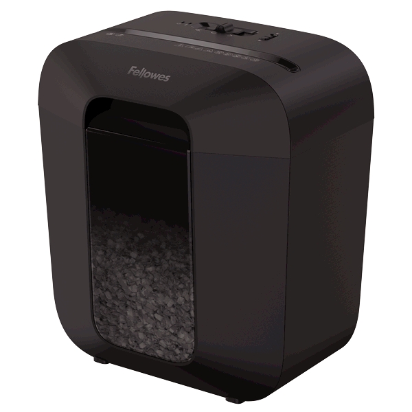картинка Шредер Fellowes® Powershred® LX25M, DIN P-4, 4х12мм, 6лст.,  11,5 лтр., уничт.: скрепки,скобы,карты от интернет-магазина itsklad.kz