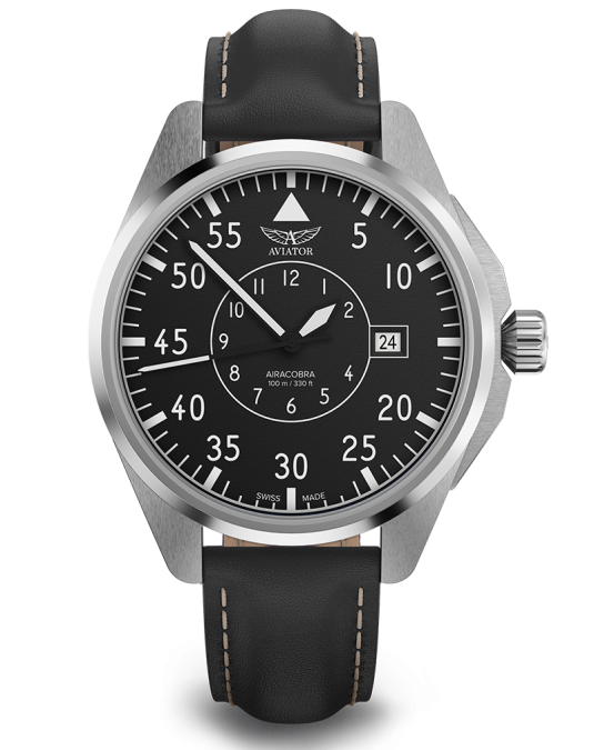 картинка Чаcы механические AVIATOR AIRACOBRA 43 HERITAGE V.3.39.0.340.4 мужские от интернет-магазина itsklad.kz