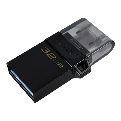 картинка USB Флеш 128GB 3.0 Kingston OTG DTDUO3G2/128GB черный от интернет-магазина itsklad.kz