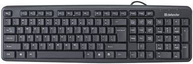 картинка Клавиатура проводная Defender Element HB-520 PS/2 RU,черный от интернет-магазина itsklad.kz