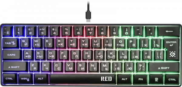 картинка Клавиатура проводная Defender Red GK-116 RU от интернет-магазина itsklad.kz