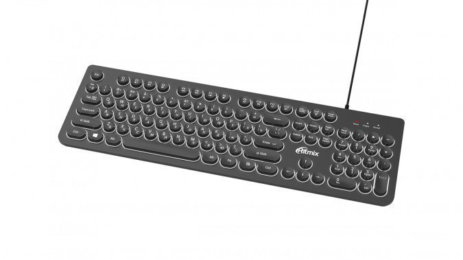 картинка Клавиатура проводная Ritmix RKB-214BL черный от интернет-магазина itsklad.kz