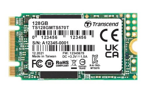 картинка Жесткий диск SSD 128GB Transcend TS128GMTS570T-VS1 M.2 2242 от интернет-магазина itsklad.kz