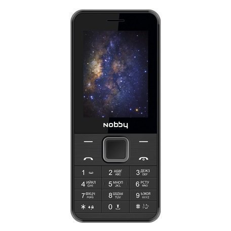 картинка Мобильный телефон Nobby 200 черно-серый от интернет-магазина itsklad.kz