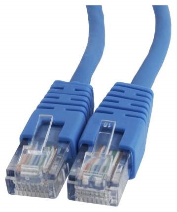 картинка Патч-корд медный UTP Cablexpert PP10-1M/B кат.5e, 1м, литой, многожильный (синий) от интернет-магазина itsklad.kz
