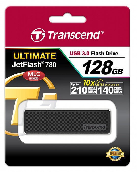 картинка USB Флеш 128GB 3.0 Transcend TS128GJF780 черный от интернет-магазина itsklad.kz