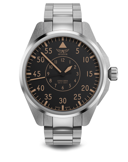 картинка Чаcы механические AVIATOR AIRACOBRA 43 HERITAGE V.3.39.0.341.5 мужские от интернет-магазина itsklad.kz