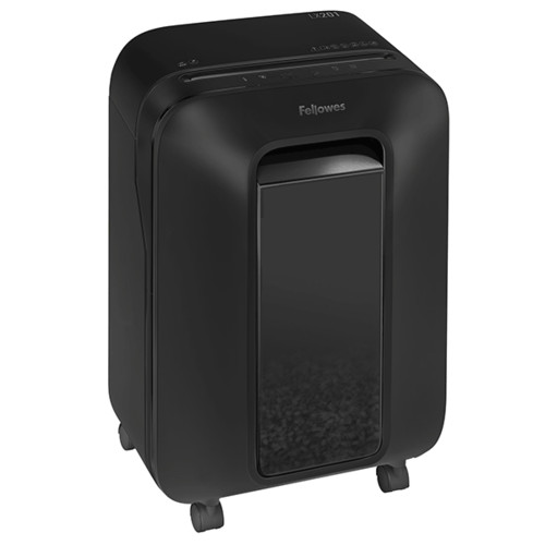 картинка Шредер Fellowes® Powershred® LX201, черный, DIN P-5, 2х12 мм, 12 лст., 22 лтр., Jam Proof™, SafeSens от интернет-магазина itsklad.kz