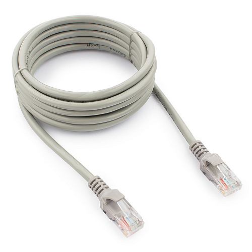 картинка Патч-корд UTP Cablexpert PP12-3M кат.5e, 3м, литой, многожильный (серый) от интернет-магазина itsklad.kz