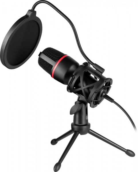 картинка Игровой стрим микрофон Defender Forte GMC 300 черный от интернет-магазина itsklad.kz