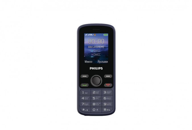 картинка Мобильный телефон Philips Xenium E111 синий от интернет-магазина itsklad.kz