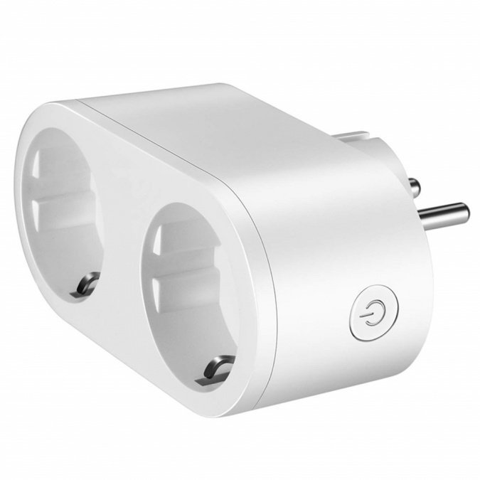 картинка Умная двойная розетка Elari Dual Smart Socket белый от интернет-магазина itsklad.kz
