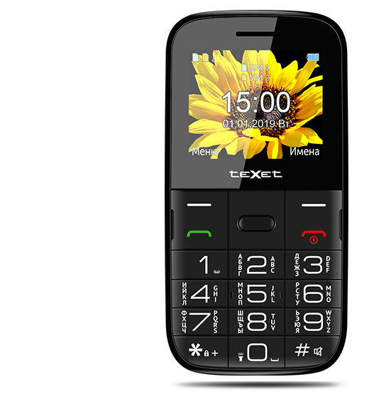 картинка Мобильный телефон Texet TM-B227 черный от интернет-магазина itsklad.kz
