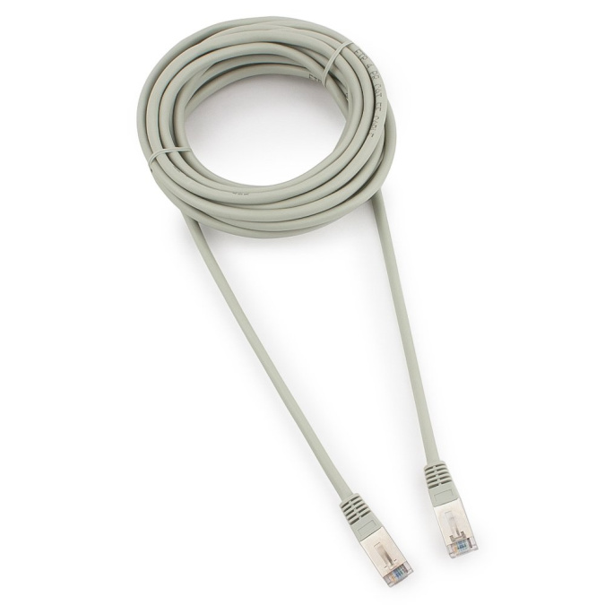 картинка Патч-корд FTP Cablexpert PP22-5m кат.5e, 5м, литой, многожильный (серый) от интернет-магазина itsklad.kz
