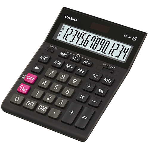 картинка Калькулятор настольный CASIO GR-14T-W-EP от интернет-магазина itsklad.kz