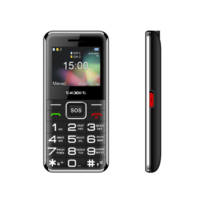 картинка Мобильный телефон Texet TM-B319 черный от интернет-магазина itsklad.kz